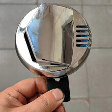 (As show, One size) Chrome Motorcycle 12V Super Loud 110Db 94mm Electric Horn compatible with compatible with Chrome Cover Motor Accessories