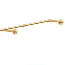 (As show, One size) Industrial Pipe Clothes Rack Wall Mounted Heavy Duty Pipe Shelves compatible with Hanging Clothes Coats Laundry
