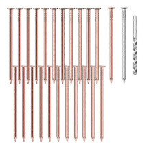 (As show, One size) 25 Pcs Copper Nails to Killing Trees,3.5 Inch Pure Copper Nails Bulk,Stump Removal Spikes Hardware