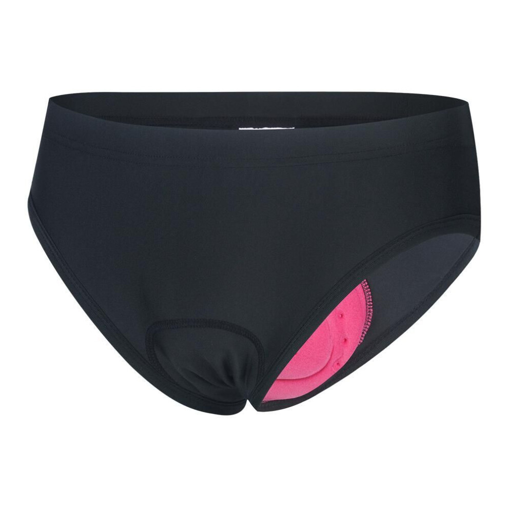 (Black, XXL) WOSAWE Women&apos;s Cycling Underwear 3D Silicone Cushion MTB Bike Riding Briefs Breathable Shorts
