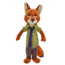 (Nick, 50cm) Zootopia/Zootropolis Judy Hopps Nick Rabbit Bunny Wilde Fox Plush Toy Kids Gift