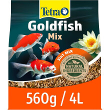 Tetra Pond Gold Mix, Complete Fish Food Mix for All Goldfish, 4 Litre