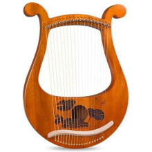 (As show, One size) Lyre Harp 19 String Beginners Harp,Portable 19-Tone Small Harp 19-String Lyre Musical Instruments S