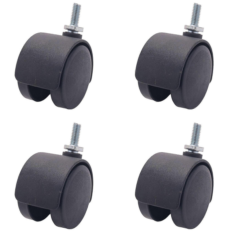 Photos - Other for Repair Kikidex  6mm Threaded Stem 40mm Dual Wheel Rotatable Caster Black (As show, One size)