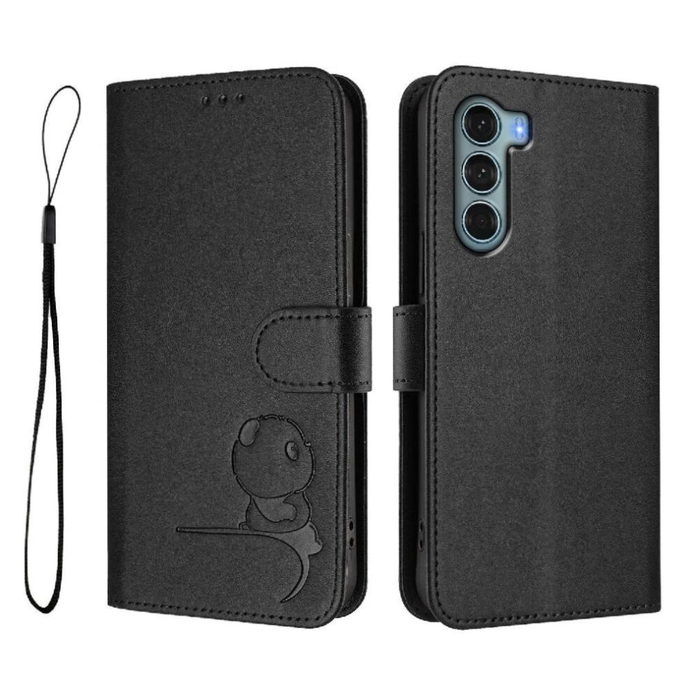 (Black) Phone Case For Motorola Moto Edg S30 Card Slots Holder Kickstand Magnetic Rfid Blocking Pu Leather Flip Folio Black 764563563012