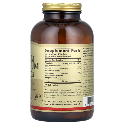 Solgar Calcium Magnesium mit Vitamin D3 150 Tabletten Solgar 2