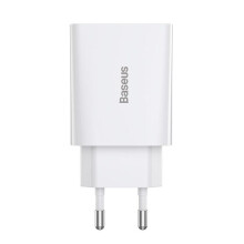 Carregador rápido - BASEUS - SPEED MINI - 20W - Versão europeia - Cor branca