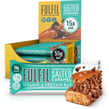FULFIL Protein Bars Chocolate Salted Caramel 15x55g | 20g Protein