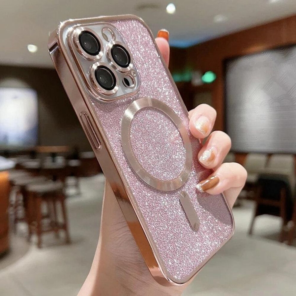 (pink, iPhone 15 Pro) Magsafe Wireless Case for iPhone 14-11 Series