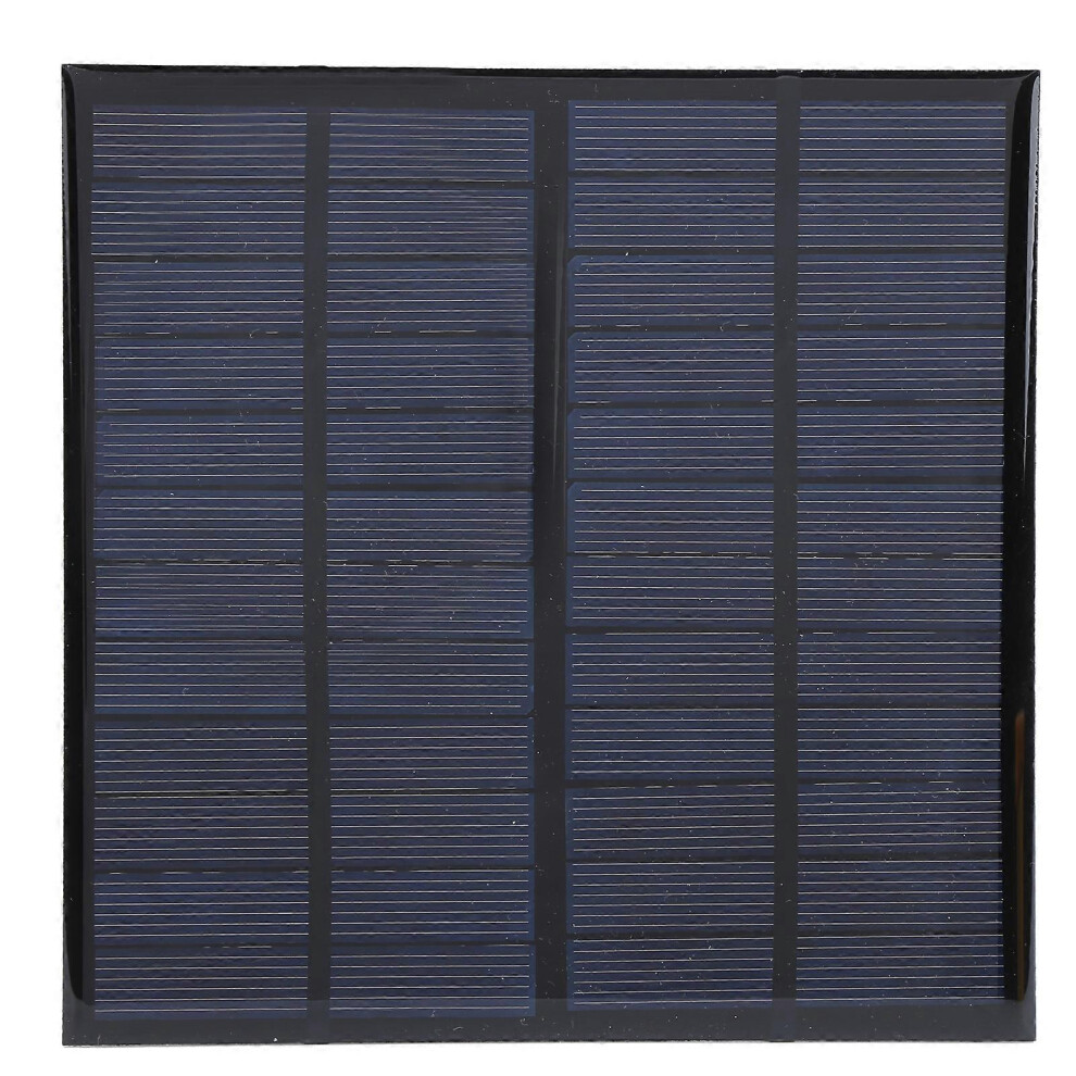 (As Show, One Size) 12V 3W Solar Panel Cell Power Module Polycrystalline Silicon Solar Panel With 1M Cable 4909775901689