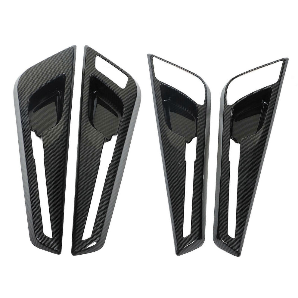 (As Show, One Size) Carbon Fiber Style Dashboard Air Vent Cover Trims Compatible With Cooper Hatchback F55 F56 F57 20142021 4909775973549