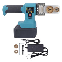 (As show, One size) Electric Hot Melt Machine with Lithium Battery Rechargeable PPR Water Pipe Melter Fuser 100240V US Plug