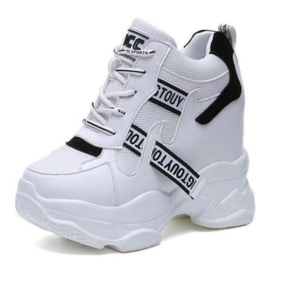 (black, 36) Fashion Women&apos;s Shoes High-top Sneakers Women&apos;s Platform Ankle Boots