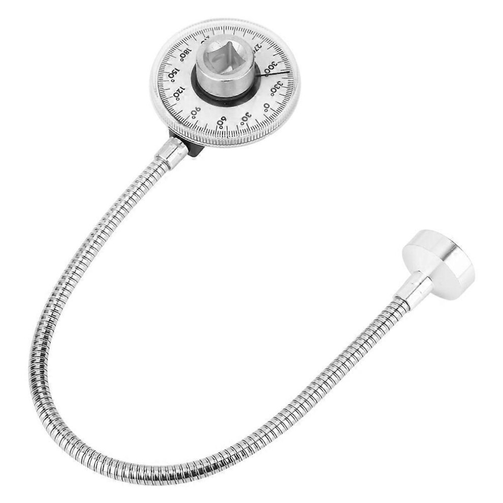 Kikidex (As Show, One Size) 1/2In Torsion Angle Gauge Torque 360 Degrees Angle Measuring Gauge With Strong Magnetism