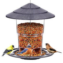 Squirrel Proof Bird Feeders, Wild Bird seed for Outside Feeders, Garden Decoration Black