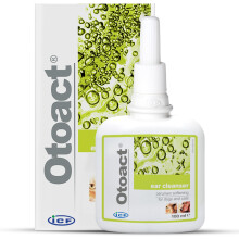 ICF | Otoact | Cat and Dog Ear Cleaner | Dog Ear Drops to Stop Wax Build Up, Head Shaking, Discomfort, Ear Odour & Scratching | Cat and Dog Ear