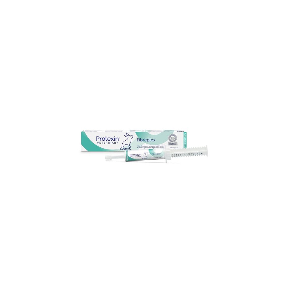 Protexin Veterinary Fibreplex for Rabbits, Syringe ? A Probiotic and Prebiotic Paste to Encourage Normal Digestive Function. Carrot Flavour Orange