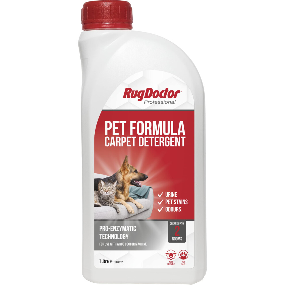 Rug Doctor Pet Formula Carpet Detergent, 1 Litre,White