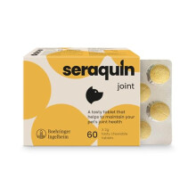 Seraquin Joint | 60 x 2 g chewable tablets | Maintains healthy joints | Supports mobility | Glucosamine, chondroitin and turmeric | For dogs