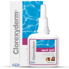 ICF | Clorexyderm Spot Gel | Advanced Cat & Dog Skin Care Gel for Itchy Skin & Wound Relief | Soothes and Moisturizes Irritated Skin | Ideal for Paws,