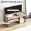 Homcom HOMCOM Sit-On Shoe Storage Unit w/ Hidden Compartment Handles Grey 6