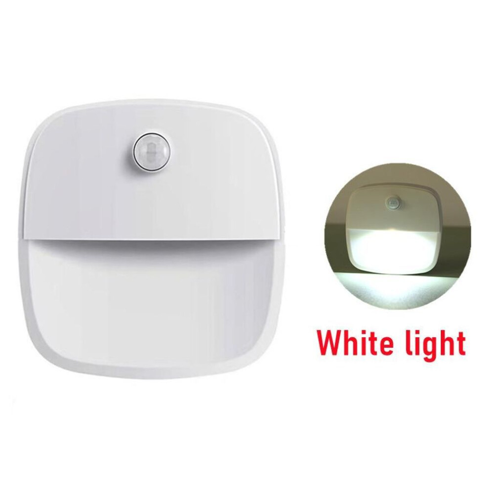(white) Motion Sensor Light Wireless LED Night Lights AAA Battery Powered Bedroom Wall Staircase Closet Aisle Body Induction Home lights