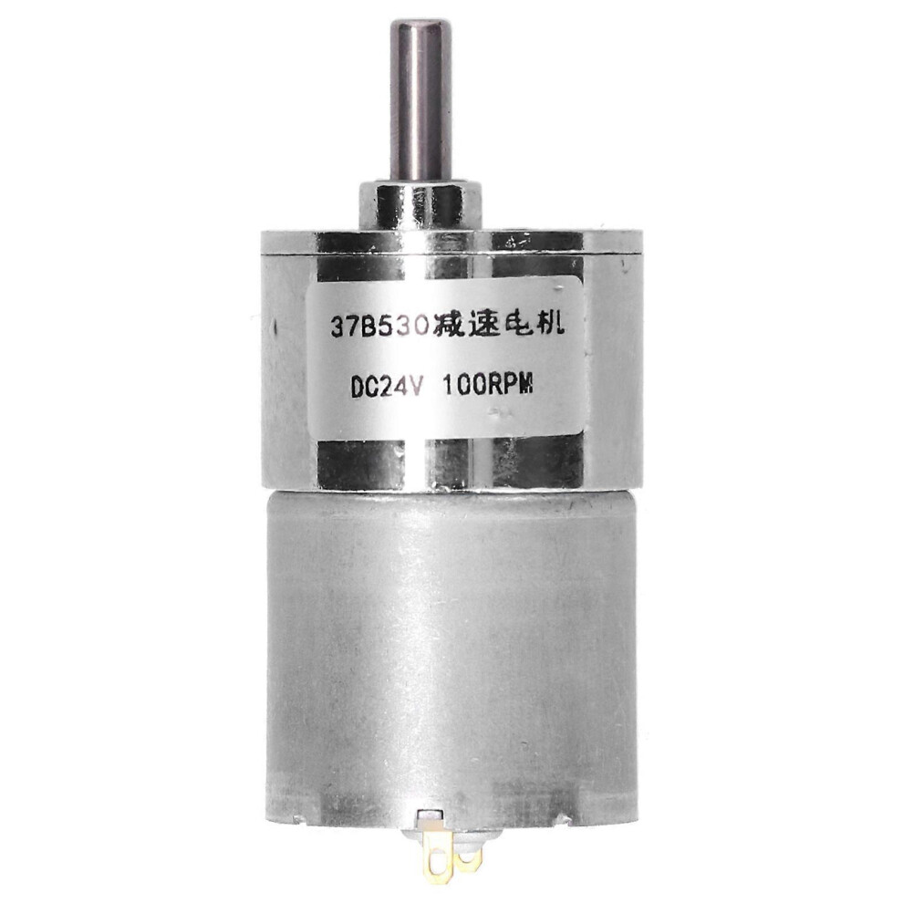 (As Show, One Size) Dc Gear Motor Speed Reduction Automated Equipment Industrial Supplies 24V 100Rpm 37B530 4909775910360