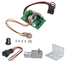 (As show, One size) DC12V Geared Motor Turbo Worm Reduction Machinery Transmission Parts with Governor JGY37012V20RPM