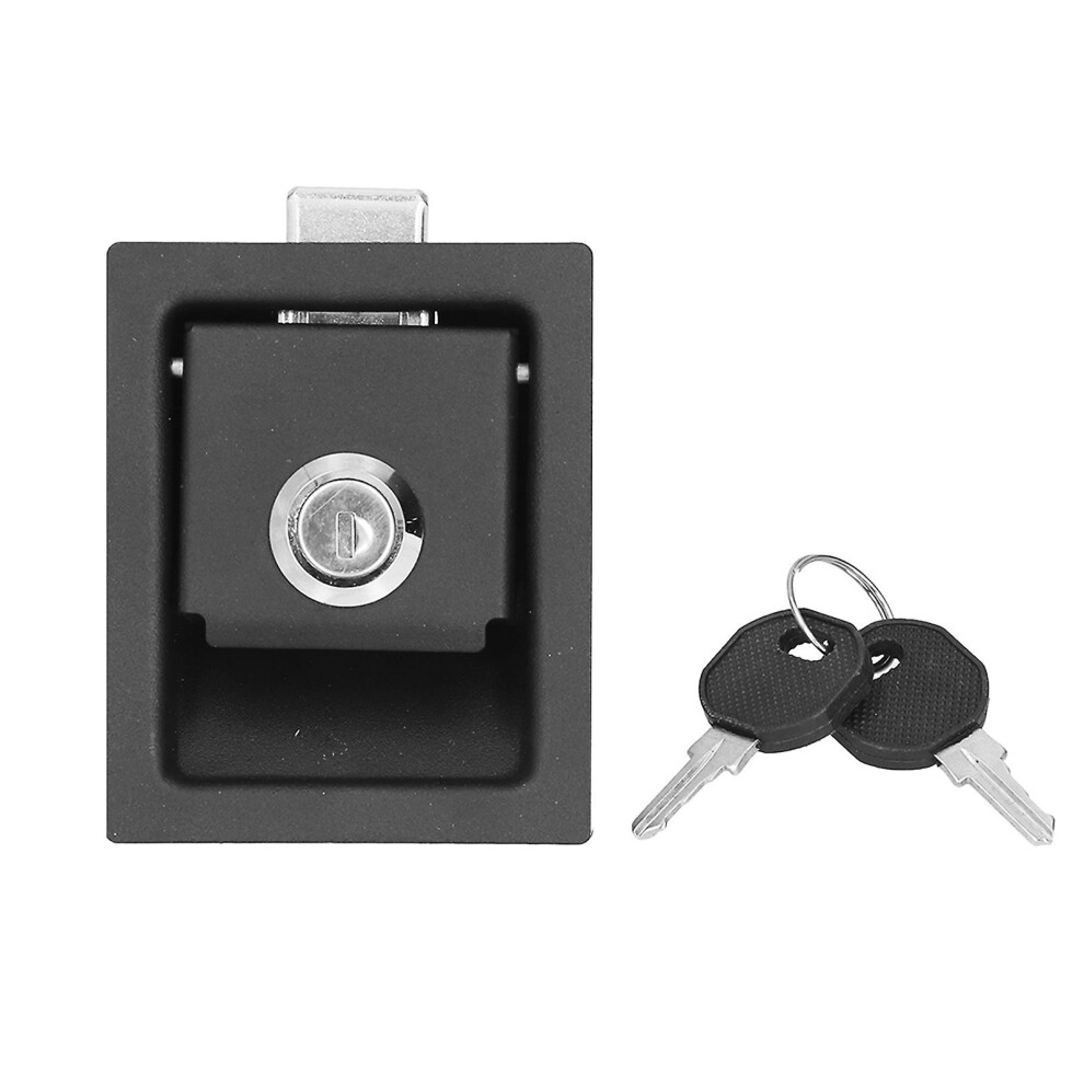 Photos - Door Lock Kikidex  RV Generator Cabinet  Square Zinc Alloy with 2 Keys Repair Replacement for Yacht Home (As show, One size)