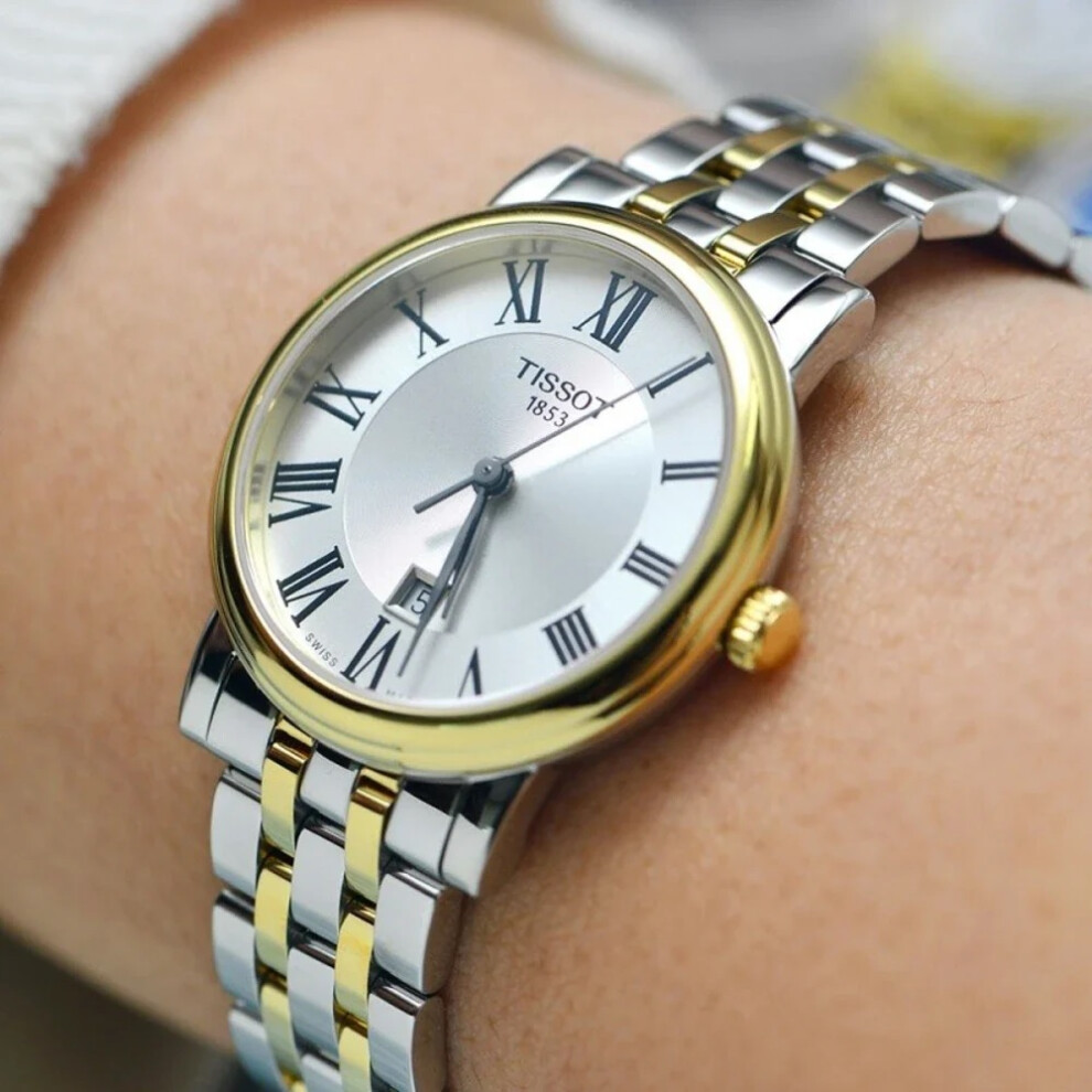 TISSOT T122.210.22.033.00 WOMENS WATCH TWO TONE SILVER GOLD STRAP