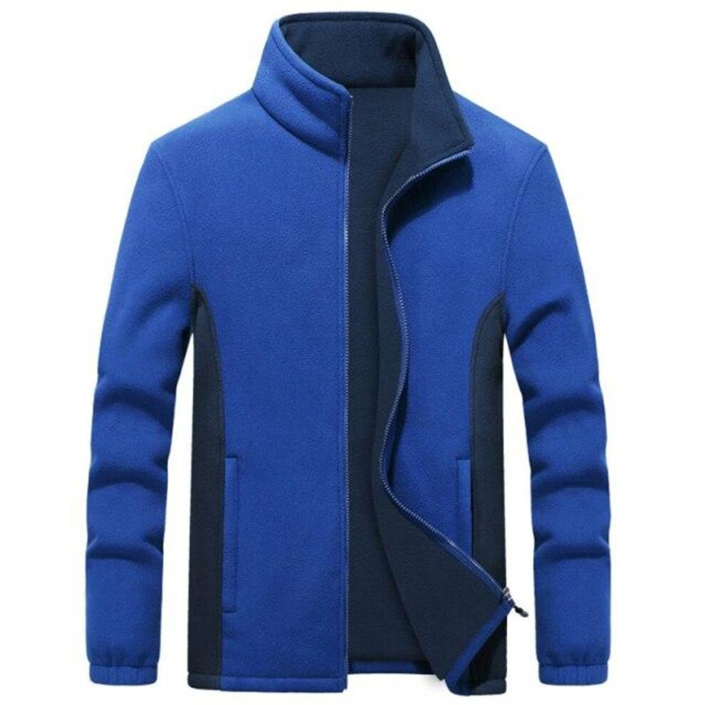 (light blue, 8XL) Mens Plus Size Softshell Fleece Jackets Male Warm Sweatshirts Thermal Coats Windbreaker Sportswear Brand Clothing  7XL 8XL 9XL