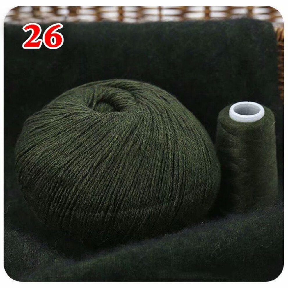 (26) 50+20g/set Wool Cashmere Baby Hand-knitted Cashmere Yarn Knitting Yarn Ball 100% Mongolian Cashmere