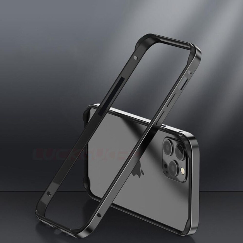 Photos - Case  Hybrid Silicone Frame Aluminum Metal For iPhone 14 13 12 11 Pro Max  Purple Bumper For iPhone(black, For iPhone 7 Plus)