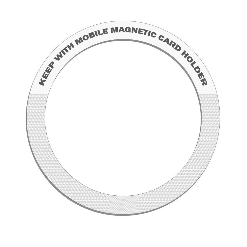 (Style A, White) Fonken for Magsafe Magnetic Plate Ring Universal Metal Sticker Support Wireless Charger Metal Plate Sheet for Magnet Car Holder