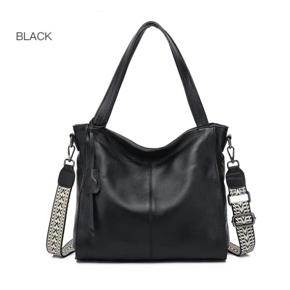 (black) Luxury Genuine Leather Handbags for Women Crossbody Shoulder Bags Ladies Messenger Bag Fashion Tote