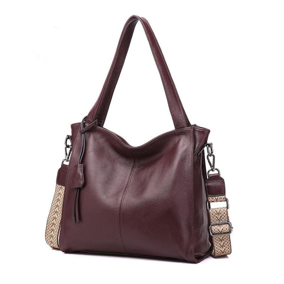 (purple) Luxury Genuine Leather Handbags for Women Crossbody Shoulder Bags Ladies Messenger Bag Fashion Tote