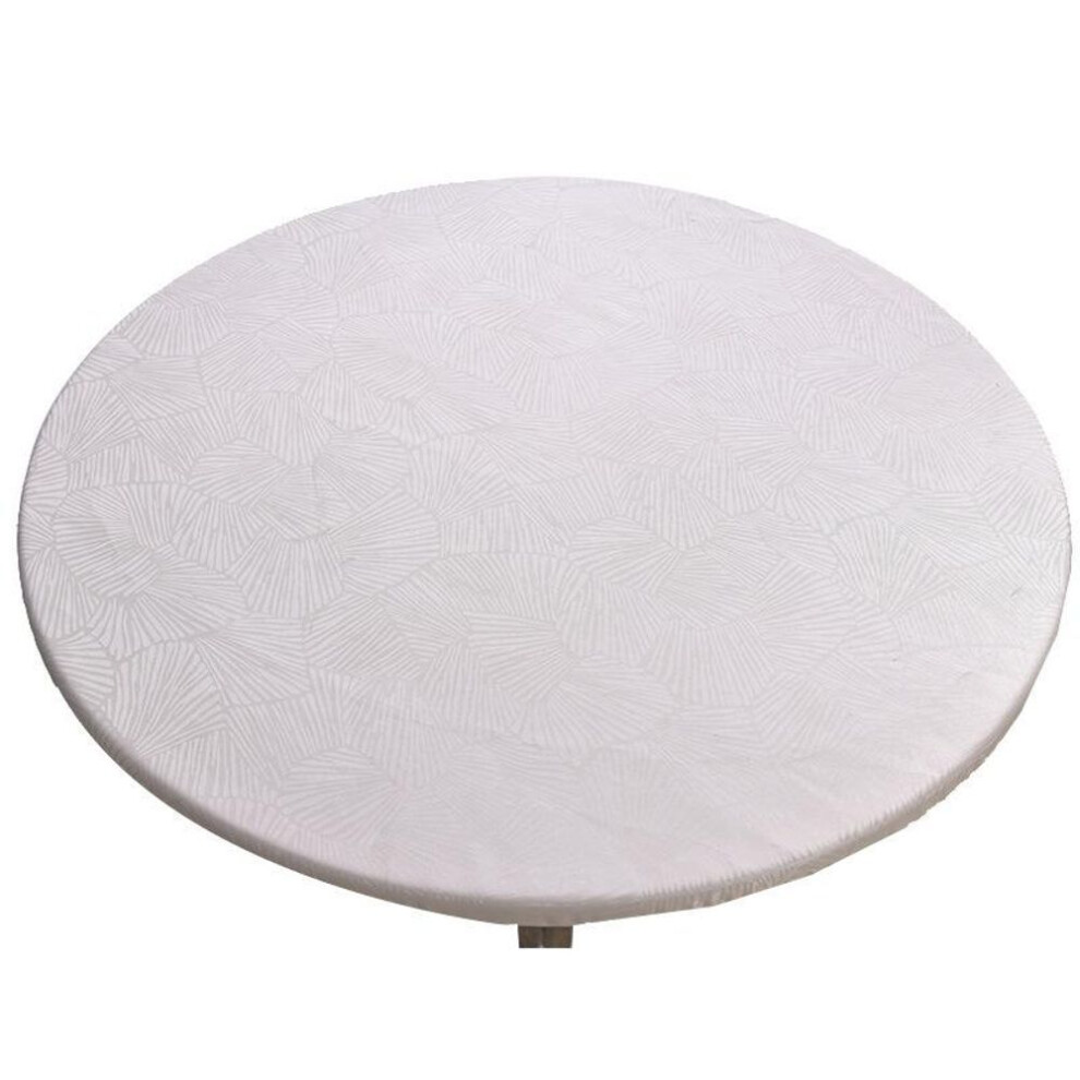 (white, 80cm) Restaurant Household Round Tablecloths Outdoor Turntable Table Cover Waterproof Oilproof Washable Solid Color Tablecloths