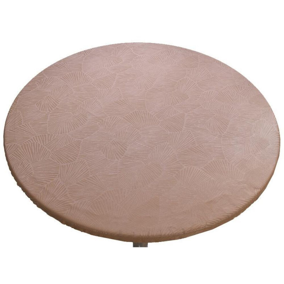(coffee, 60cm) Restaurant Household Round Tablecloths Outdoor Turntable Table Cover Waterproof Oilproof Washable Solid Color Tablecloths
