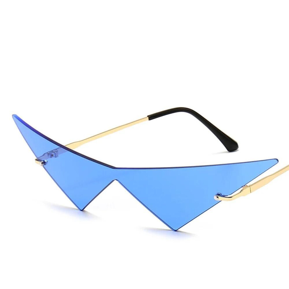 (Blue) Japan Anime Character Kamina Cosplay Eyewear Fashion Glasses Carnaval Party Online Show Cosplay Props Gifts