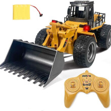 (RCBD) RCEG MULTI OPTION deAO 11 Channel Multifunction 2.4Ghz Remote Control Excavator 1:18 Scale Construction Vehicles RC Digger Toy with Metal Shovel