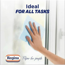 (Default) 12 x Regina Blitz Household Kitchen Towel 210 Supersized Sheets, Triple Layered Super Strength ROLLS Recycled ECO Paper Bag Cleaning Pack Wipes
