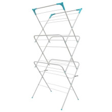 (Black) Straame 3 Tier Airer Clothes Rack, Space Saving Laundry Dryer Rack, Foldable Clothes Rack Drying Indoor and Outdoor, Sturdy Non-Slip Feet Standing