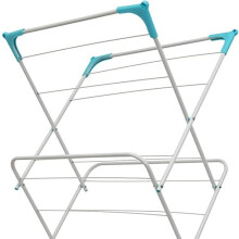 (White) Straame 3 Tier Airer Clothes Rack, Space Saving Laundry Dryer Rack, Foldable Clothes Rack Drying Indoor and Outdoor, Sturdy Non-Slip Feet Standing