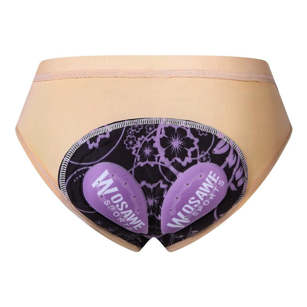 (Not Specified, S) Women Cycling Shorts WOSAWE Ladies Cycling Padded Underwear Riding Briefs Bicycle Underpants