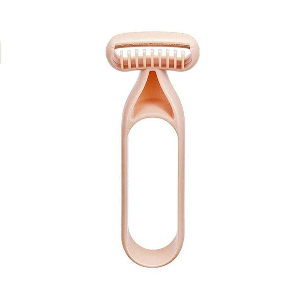 (pink) Painless portable hair trimmer reusable and easy to clean hair remover beauty tool
