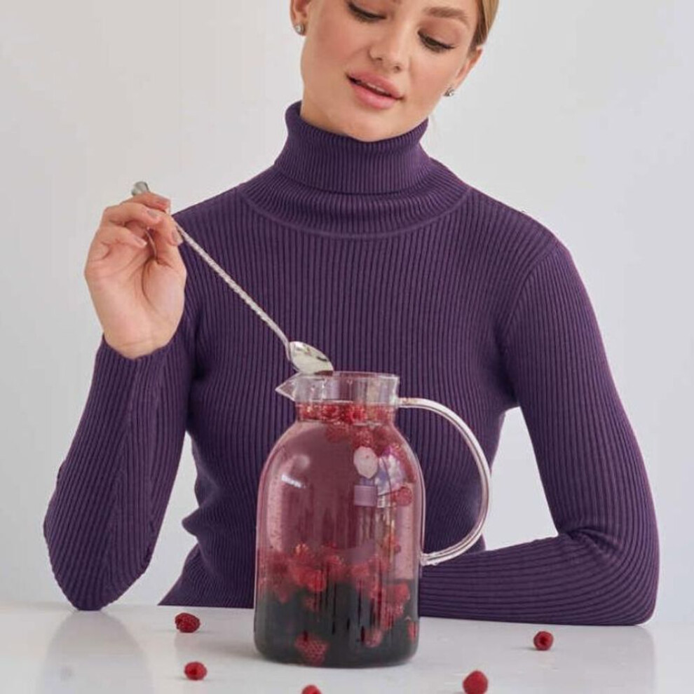 (dark purple, One Size) Turtleneck Pullovers Sweaters Women Autumn Winter Primer Shirt Long Sleeve Short Slim-fit tight Jumper Tops Solid