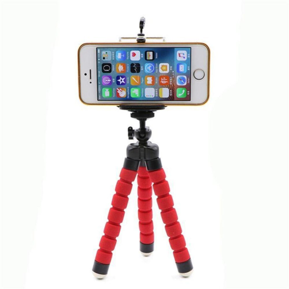 (Black) Flexible Tripod Holder for Camera & Phone
