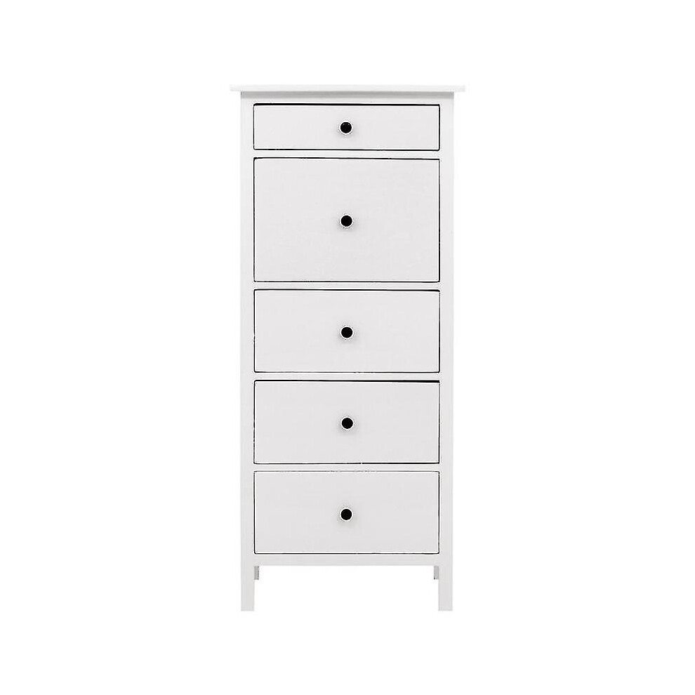 Kikidex (As Show, One Size) 1/10 Bjd Ob11 Miniature Furniture Mini Model Chest Of Five Drawers Accessories -C13 White