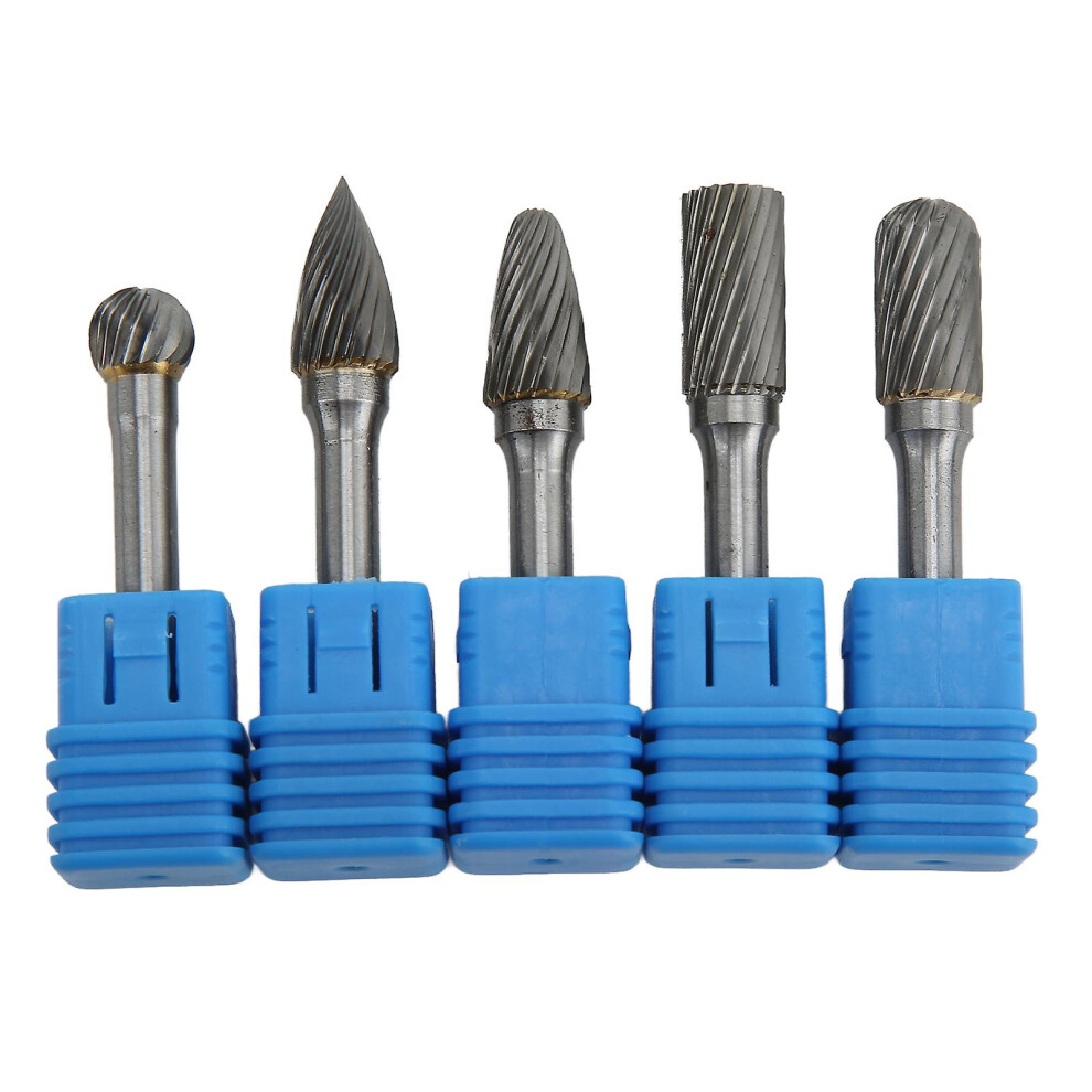 (As Show, One Size) 5Pcs/Set Rotary Burrs Set 6X10mm Tungsten Carbide Bits For Polishing Grinding Engraving Drillingacdfg 4909775917482