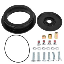 (As show, One size) 13cm Motorcycle Rear Drum Brake Flange Black for YBR CG GN GS Engine GY6 125 150 CC